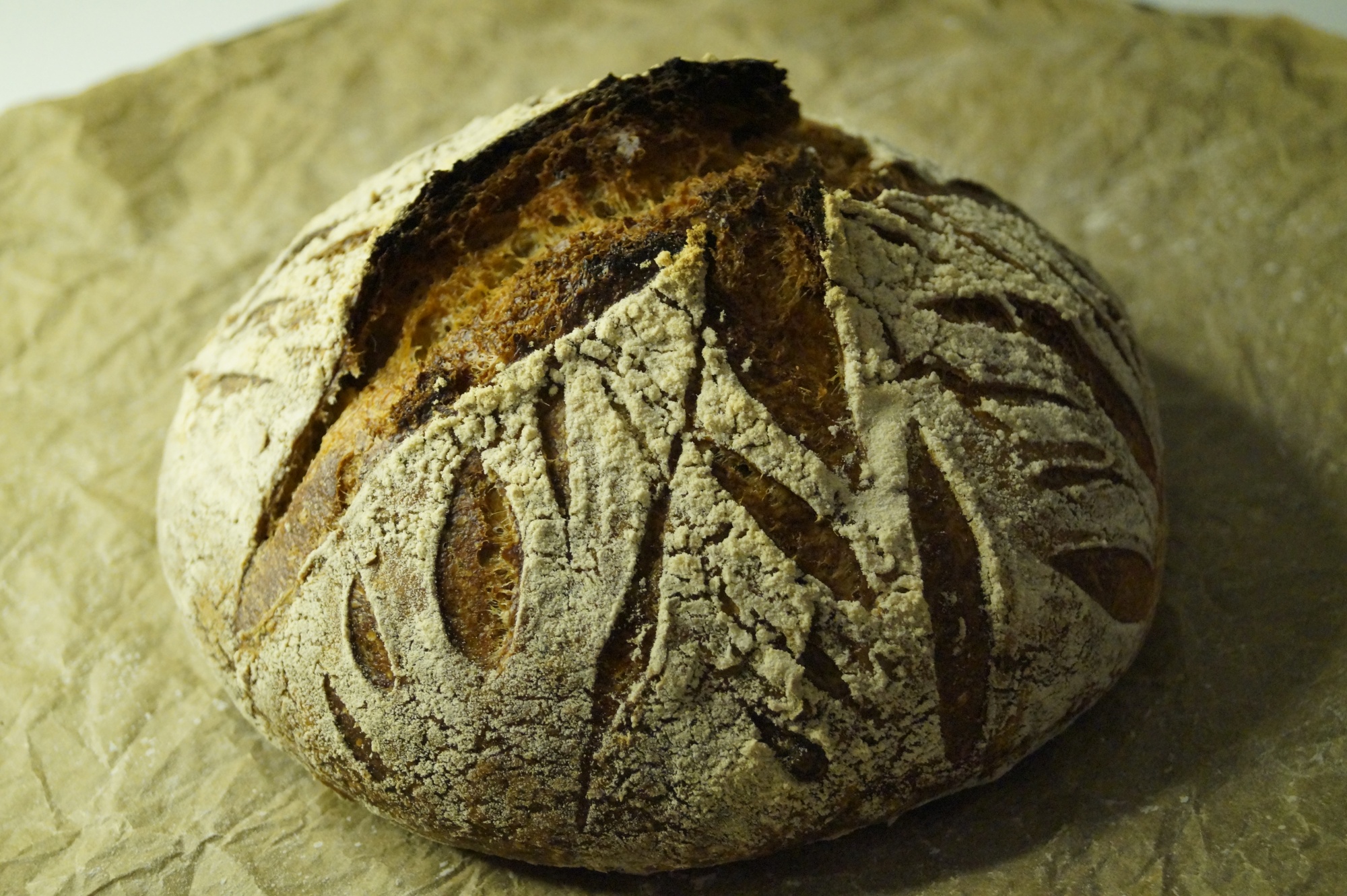 Как украсить хлеб на закваске